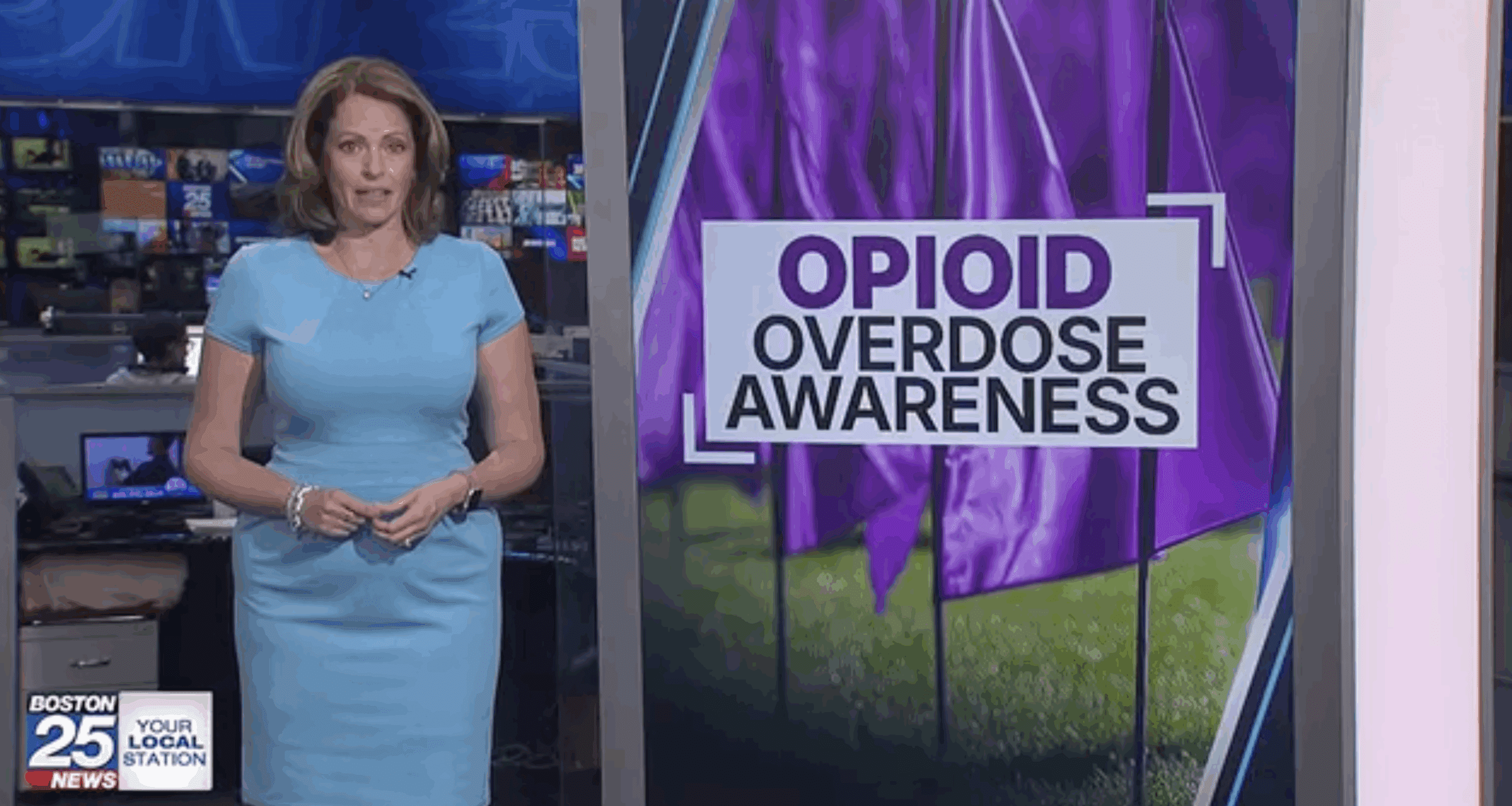 Thumbnail for Boston 25 News feature on Team Sharing's license plates